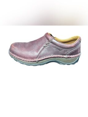 Red Wing 1621 Womens size 7 Red Brown Leather Slip On Steel Toe Work Safety Shoe